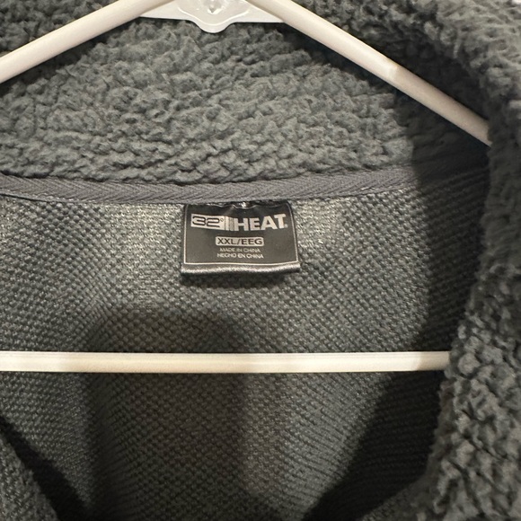 32 degrees XXL Cozy Gray Fleece Jacket - Picture 2 of 4